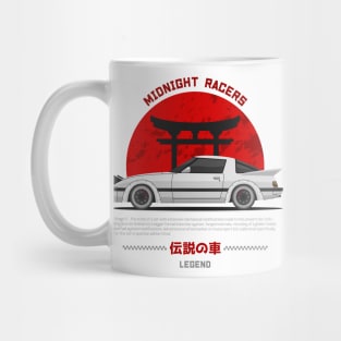 Midnight Racer White RX 7 FB JDM Mug